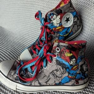 Converse High Top Superman Sneakers